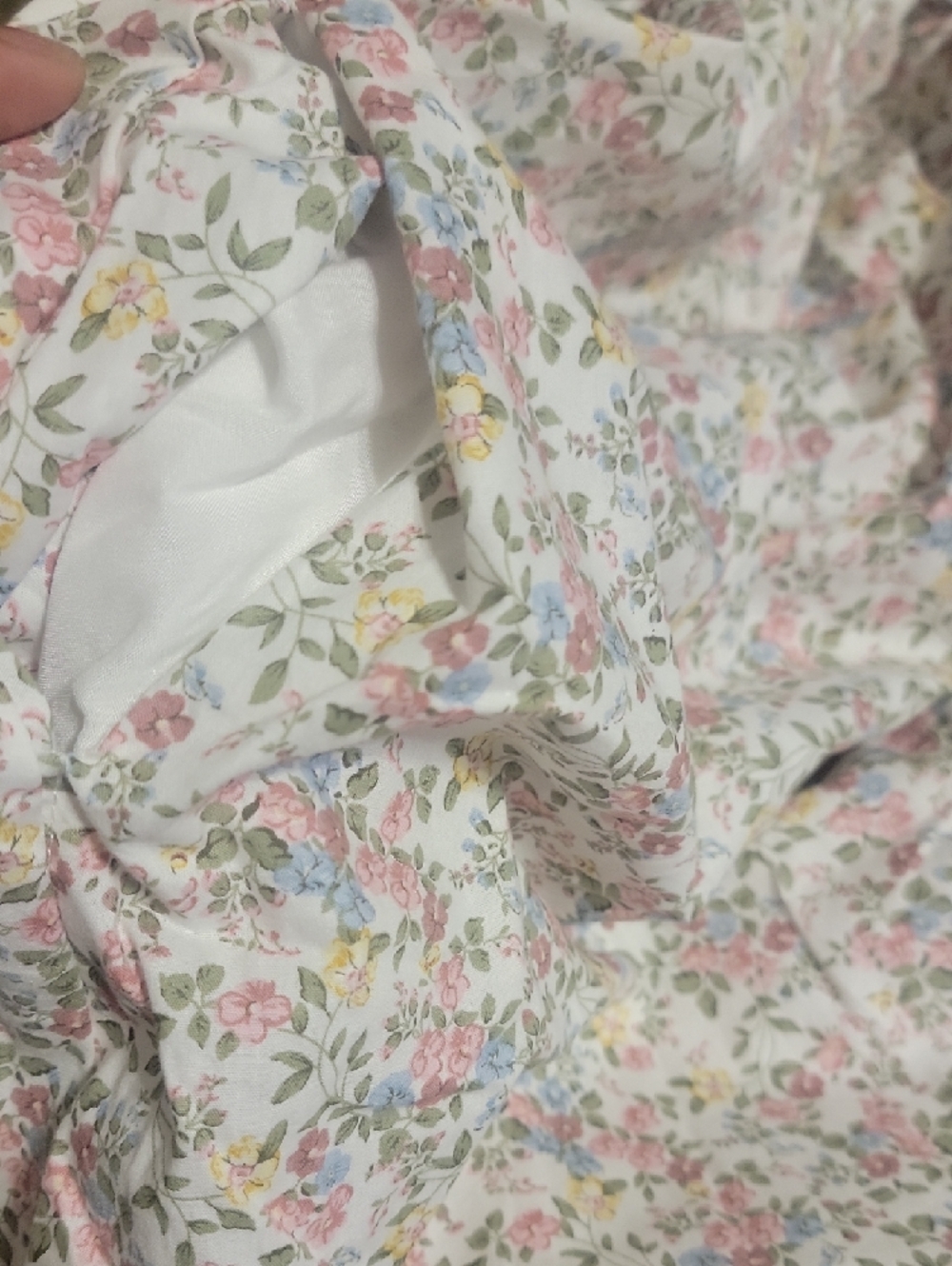 Altar'd State Floral Spaghetti Strap Maxi Dress in Cream with Pink & Green - Picture 5 of 6